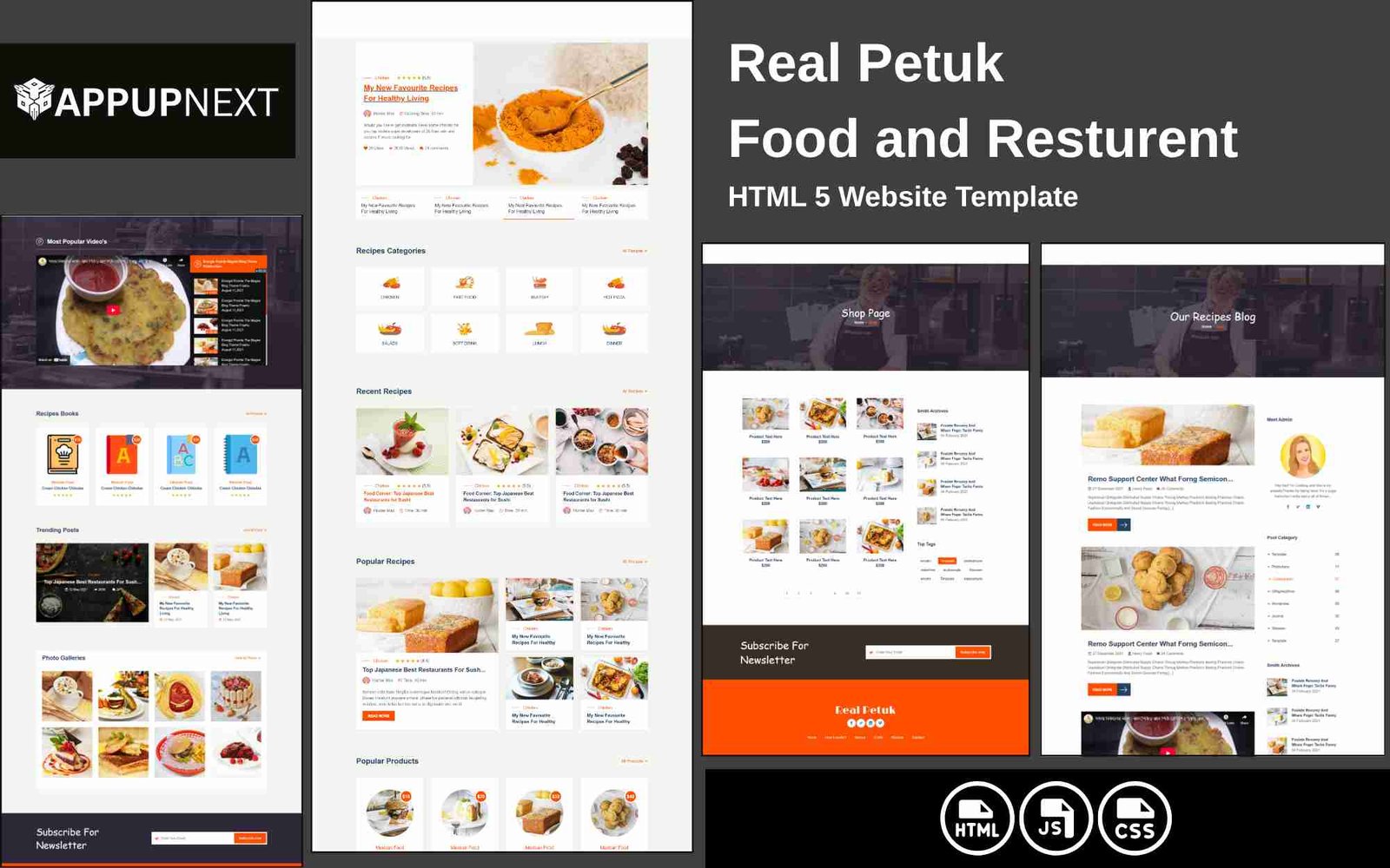 Real Petuk  - Food and Resturent - HTML 5 Website Template - v3