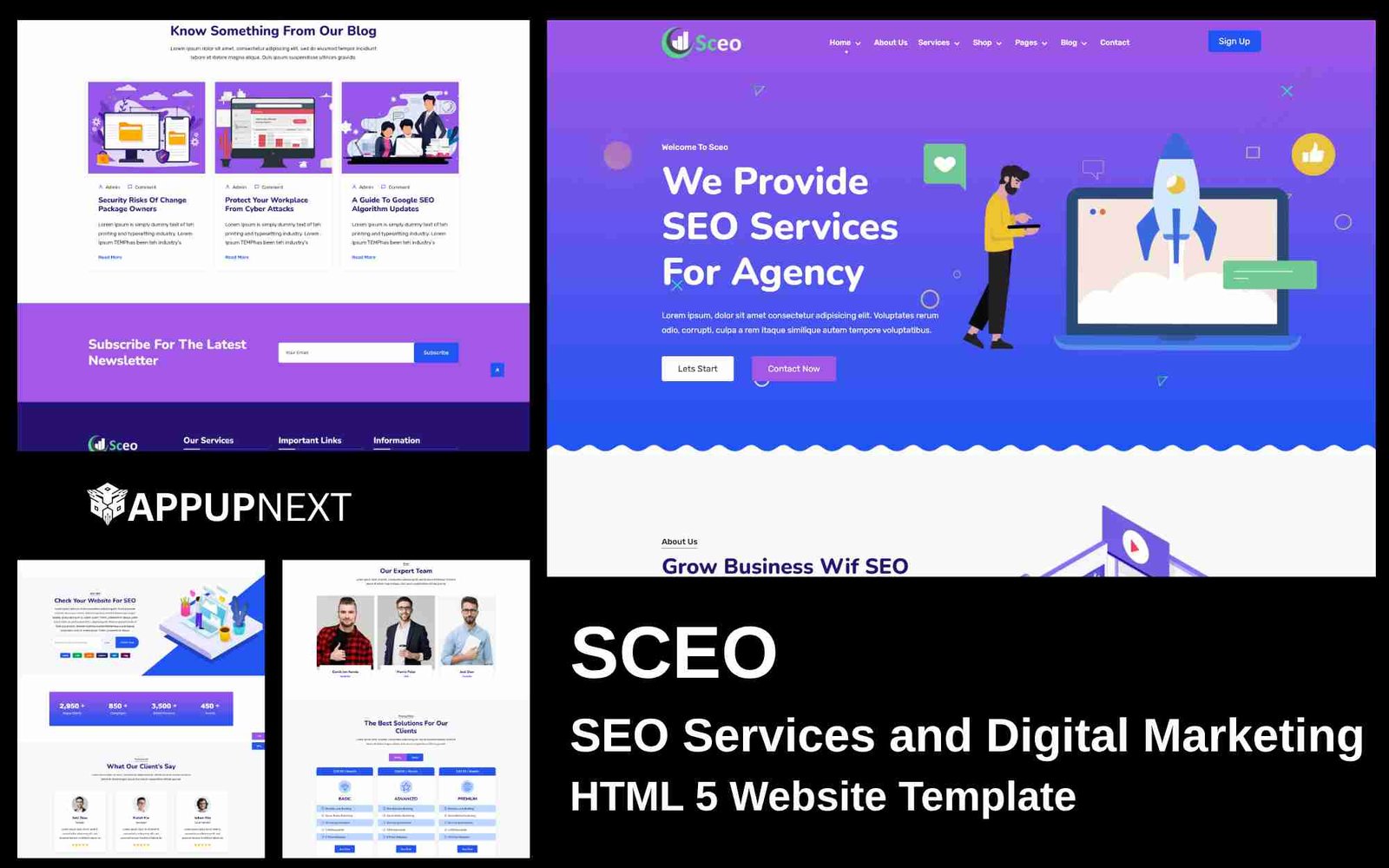 SCEO - SEO Services and Digital Marketing - HTML 5 Website Template - v1