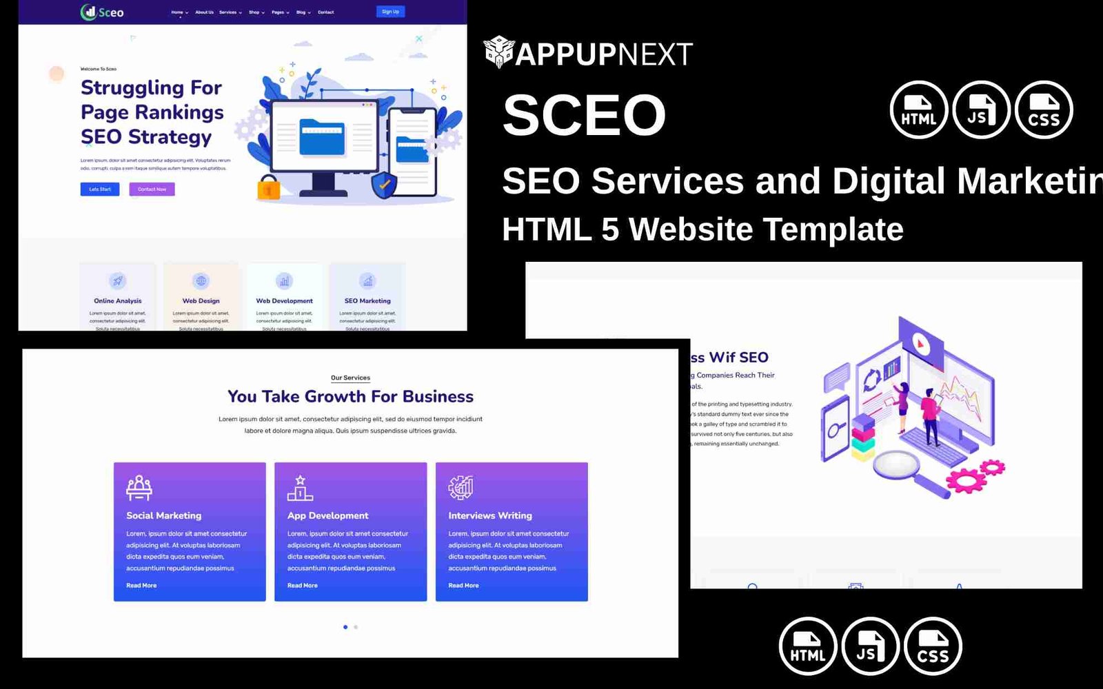 SCEO - SEO Services and Digital Marketing - HTML 5 Website Template - v2