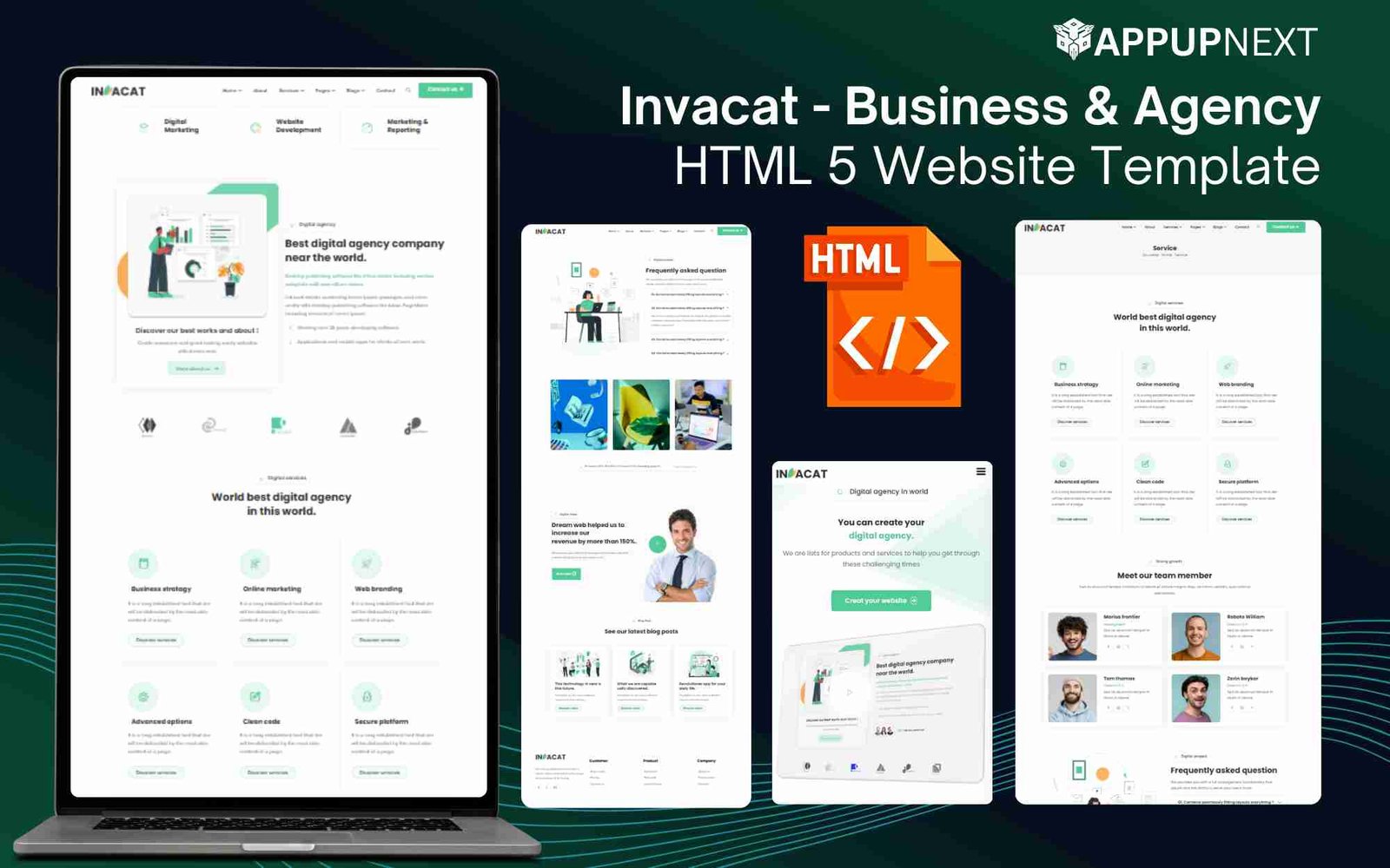 Invacat - Business & Agency -  HTML 5 Website Template - v1