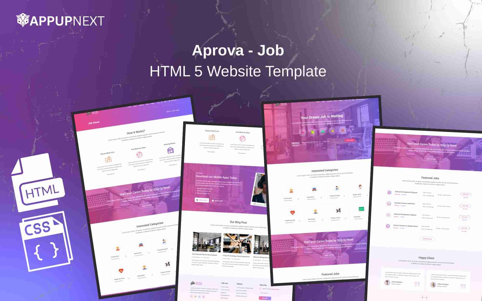 Aprova - Job - HTML 5 Website Template