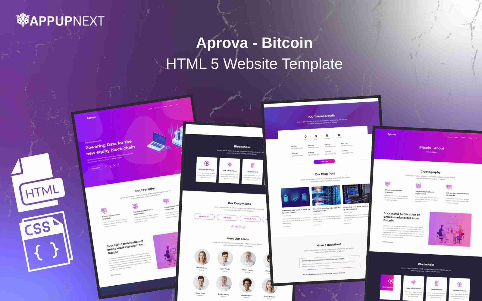Aprova - Bitcoin - HTML 5 Website Template