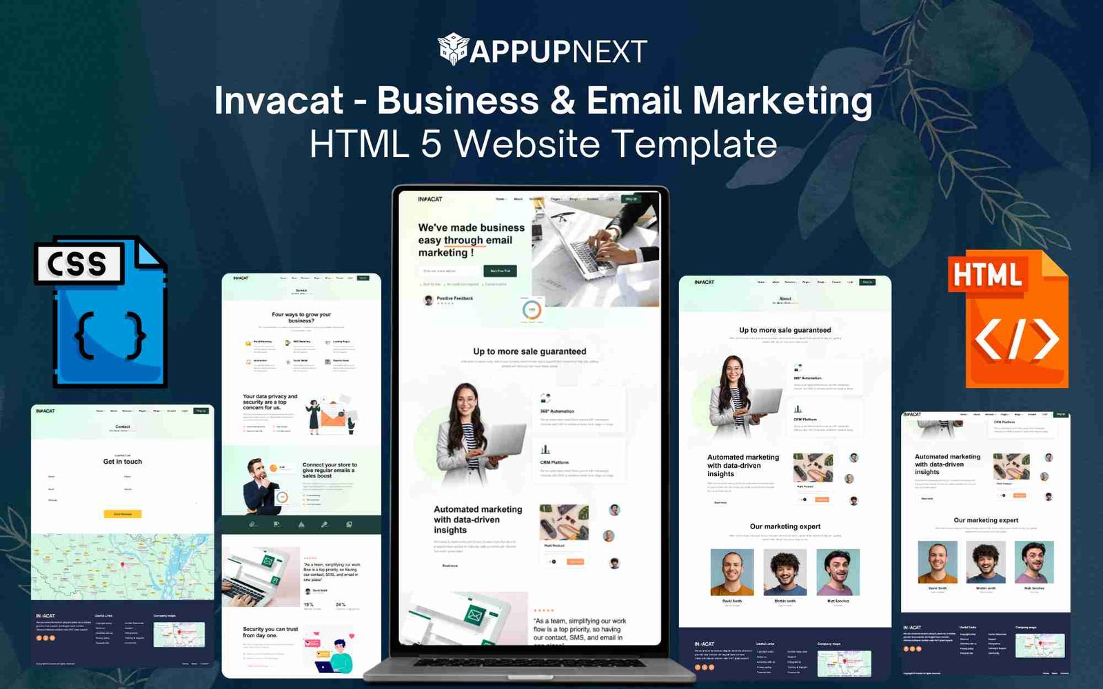 Invacat - Business & Email Marketing - HTML 5 Website Template - v1