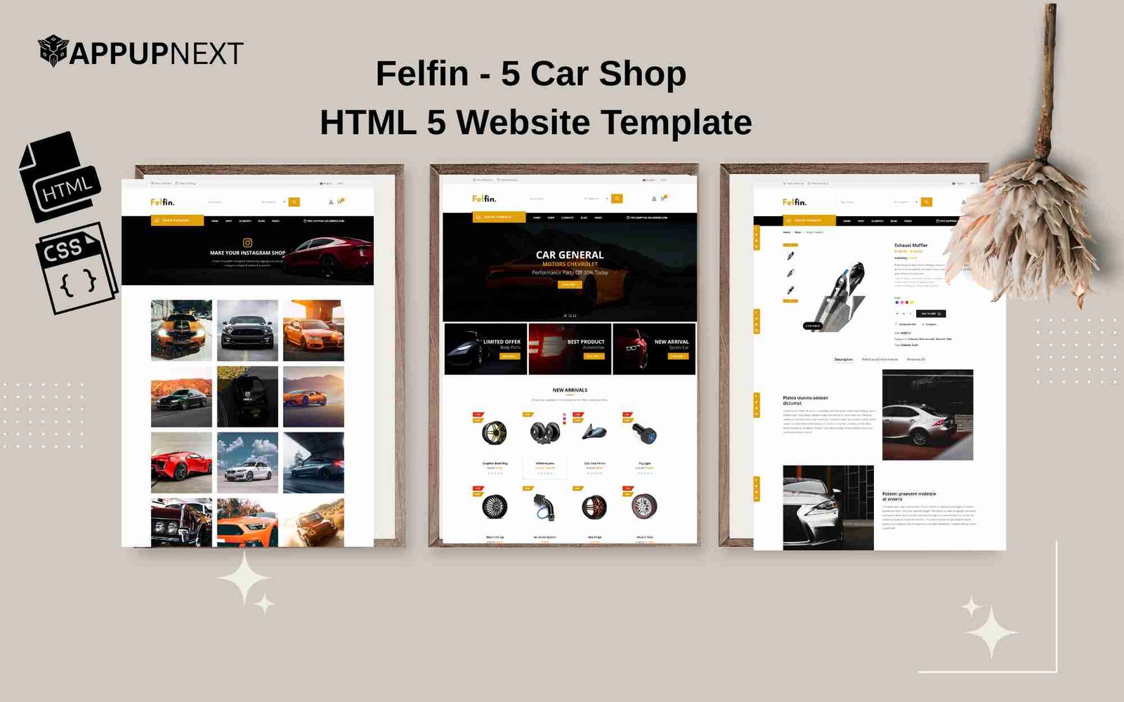 Felfin - Car Shop - HTML 5 Website Template - v5