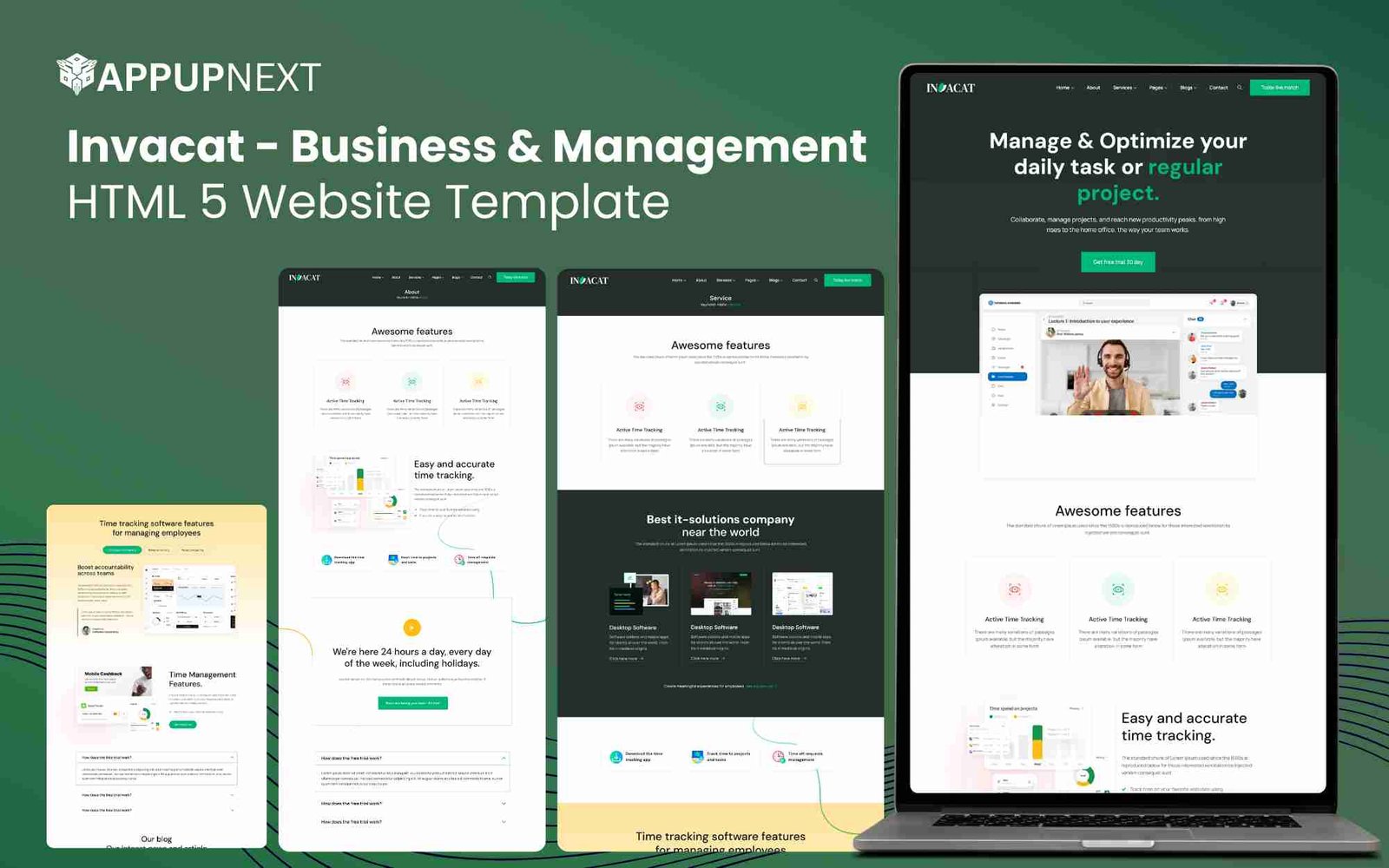 Invacat - Business & Management - HTML 5 Website Template - v1