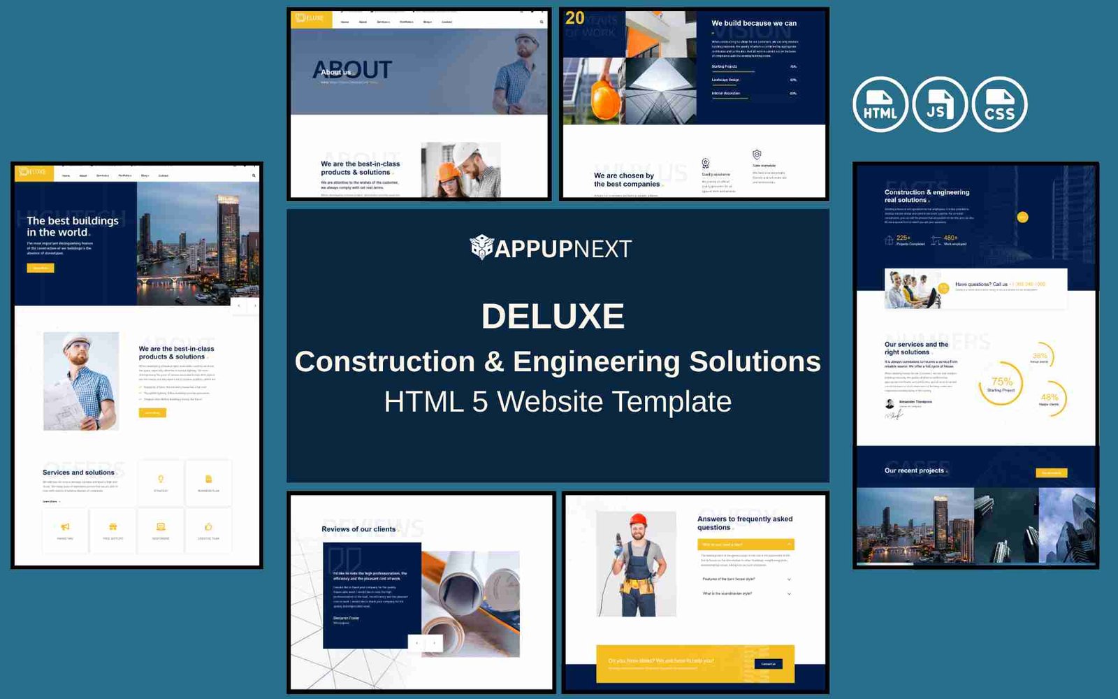 DELUXE - Construction & Engineering Solutions - HTML 5 Website Template