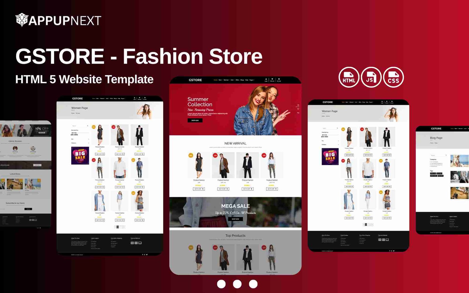 GSTORE - Fashion Store - HTML 5 Website Template