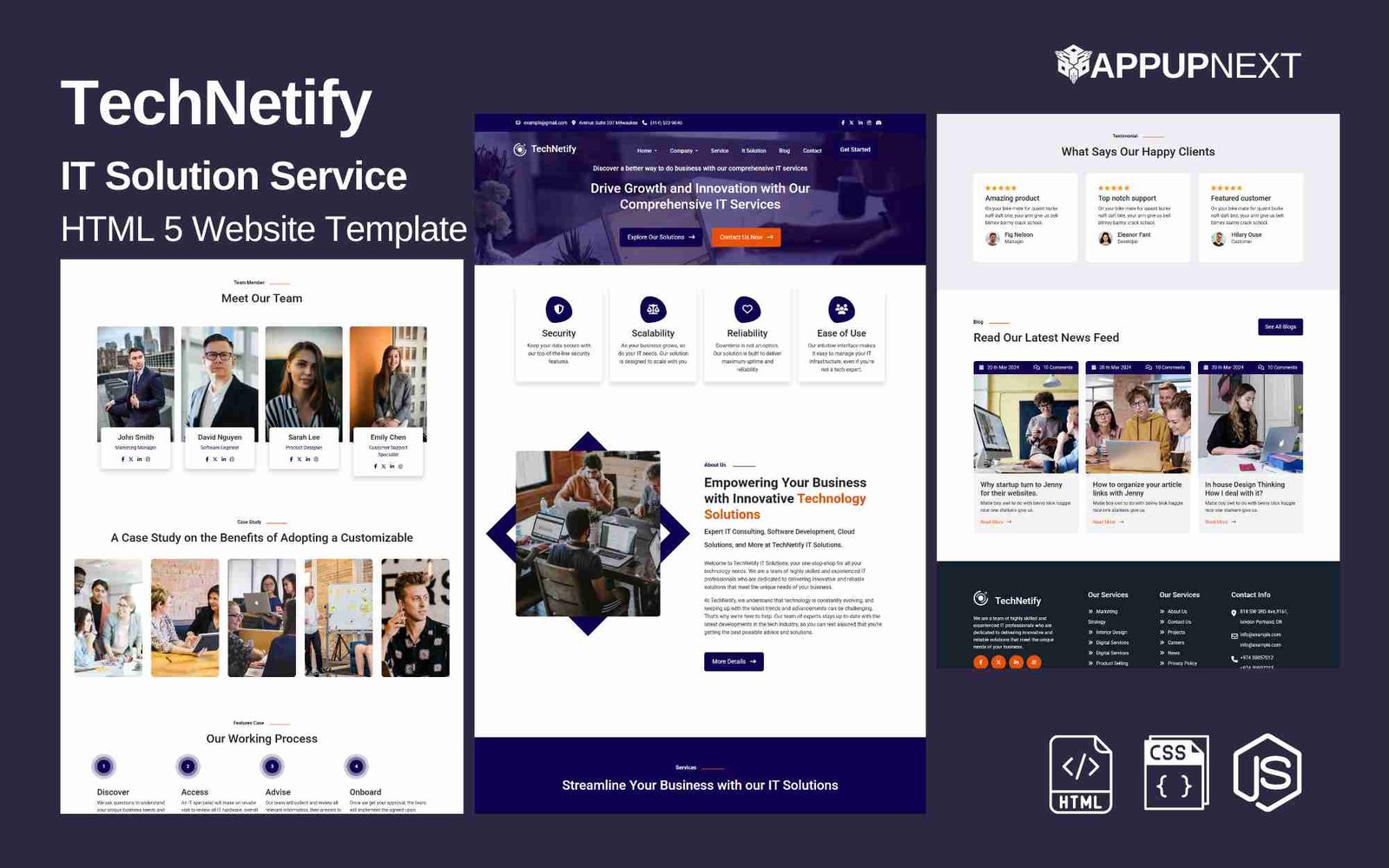 TechNetify - IT Solution Service - HTML 5 Website Template - v1