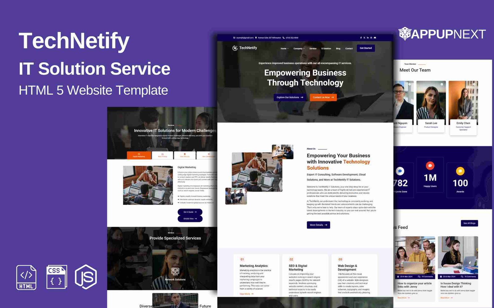 TechNetify - IT Solution Service - HTML 5 Website Template - v2