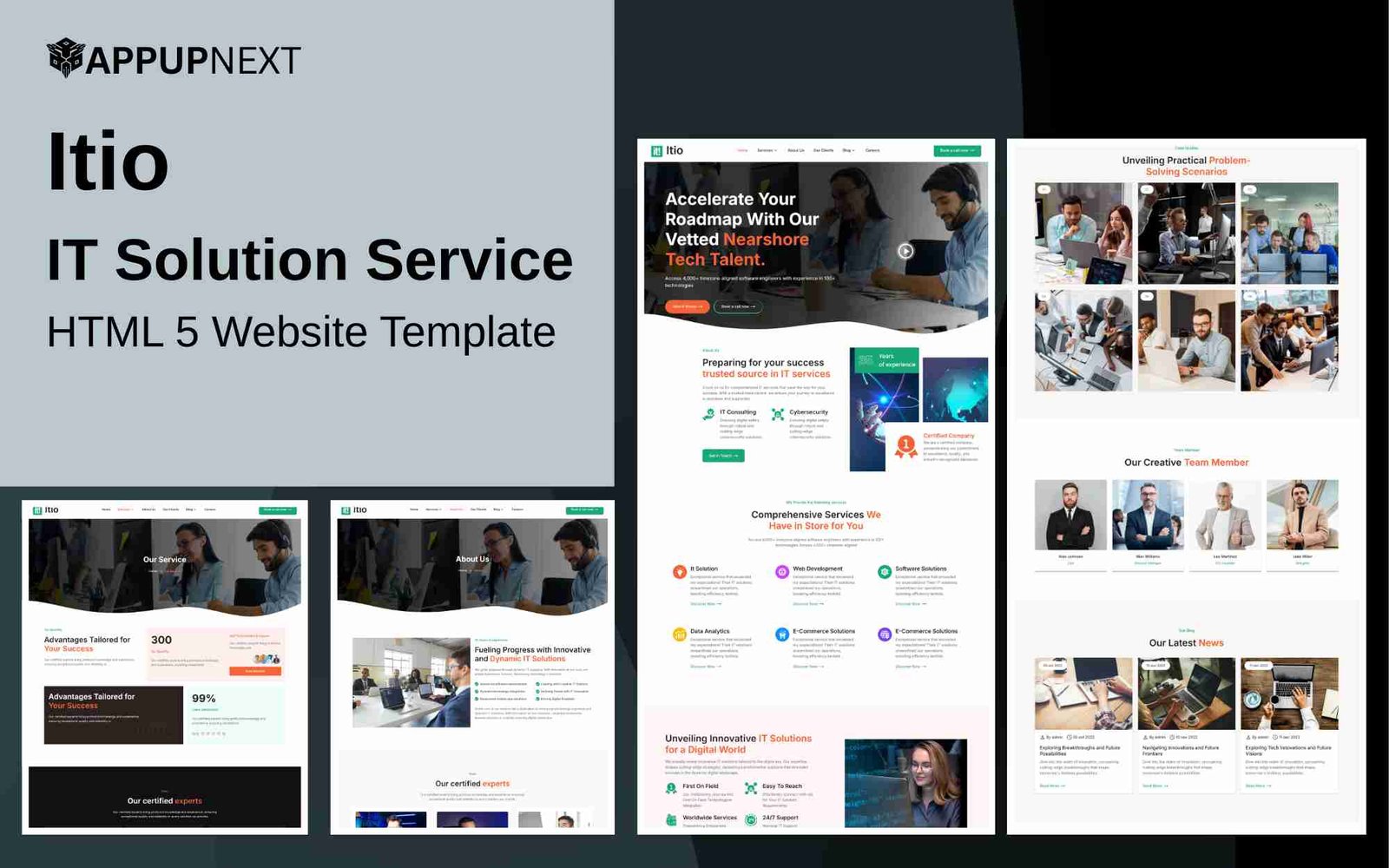 Itio - IT Solution Service -  HTML 5 Website Template