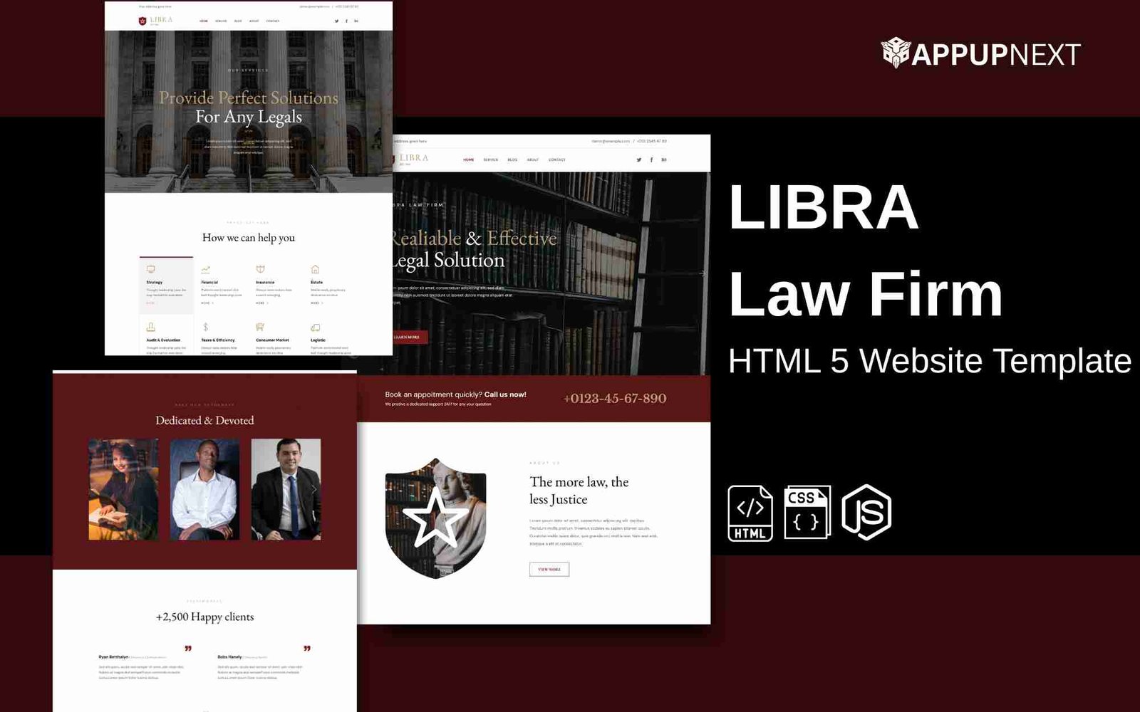 LIBRA - Law Firm - HTML 5 Website Template