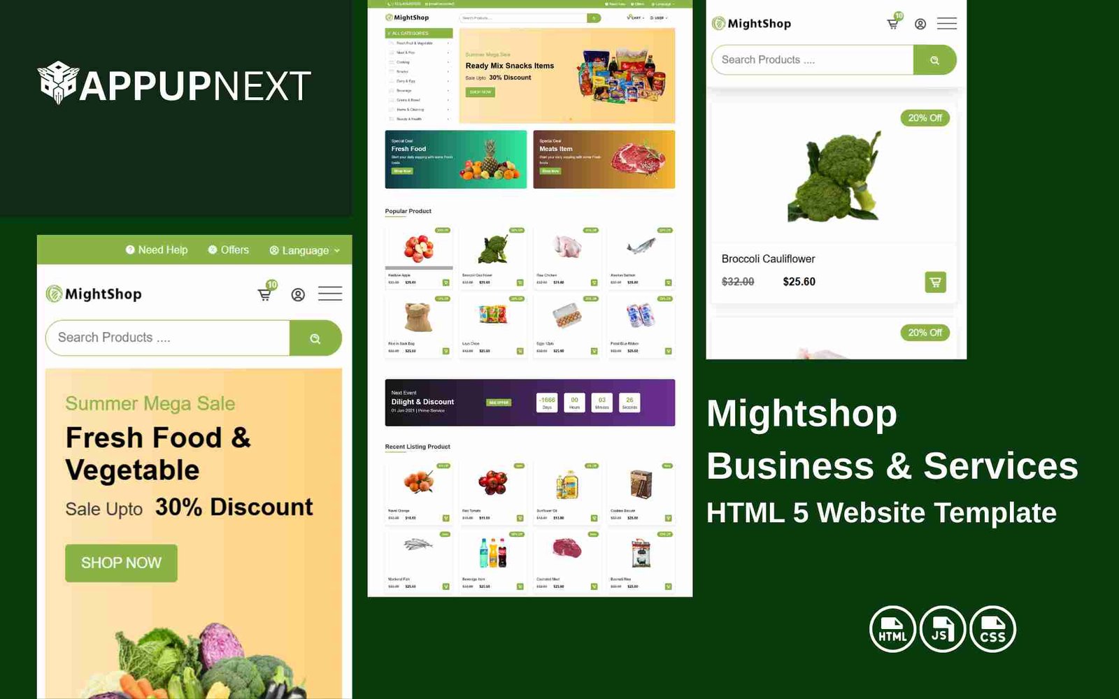 Mightshop - Business & Services - HTML 5 Website Template -  v3