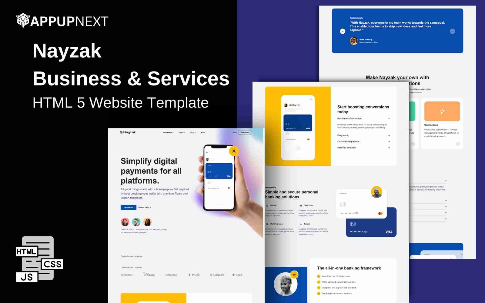Nayzak - Business & Services - HTML 5 Website Template - v5