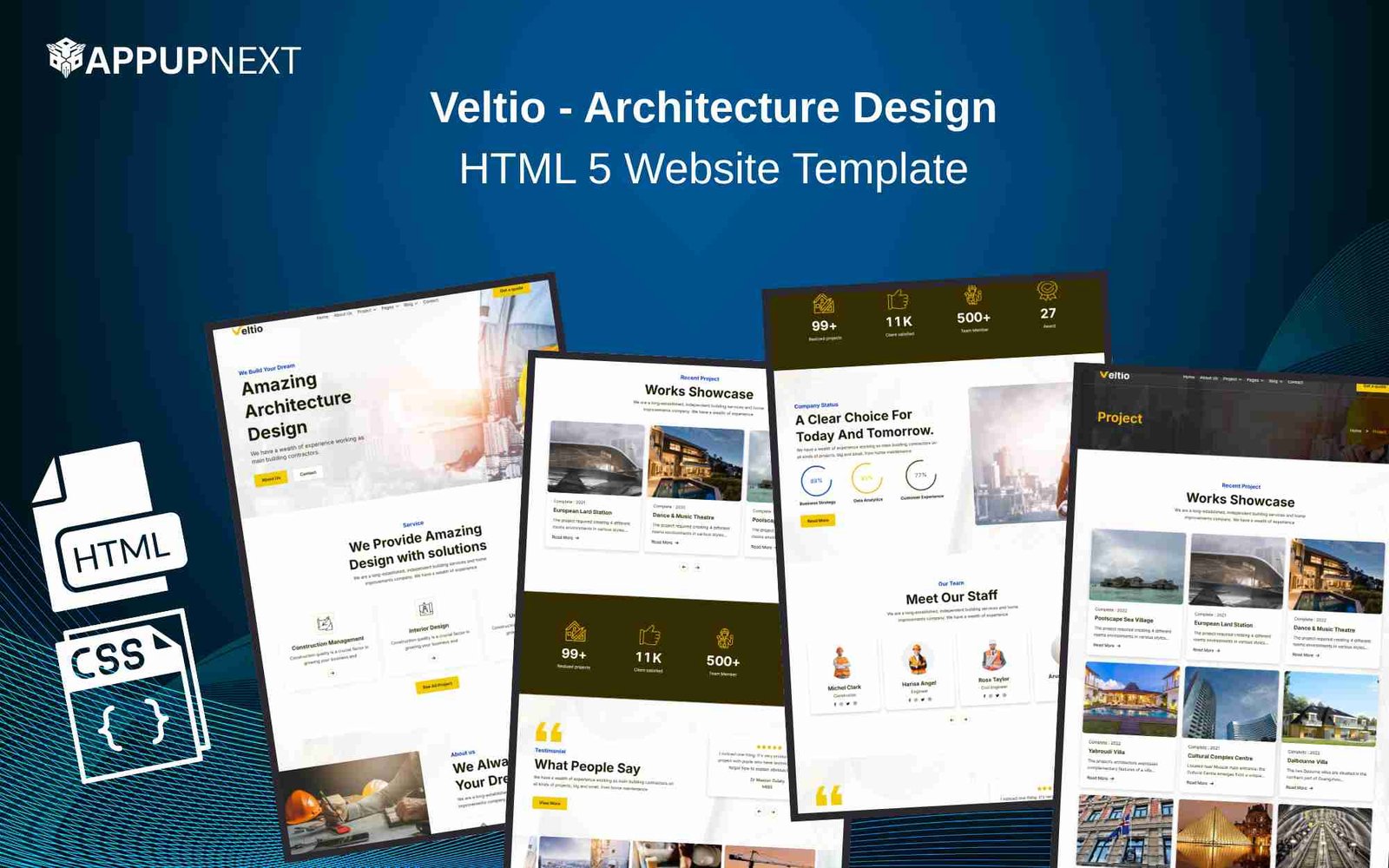 Veltio - Architecture Design - HTML 5 Website Template
