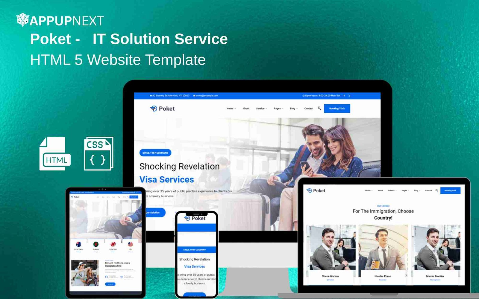 Poket - IT Solution Service - HTML 5 Website Template - v1