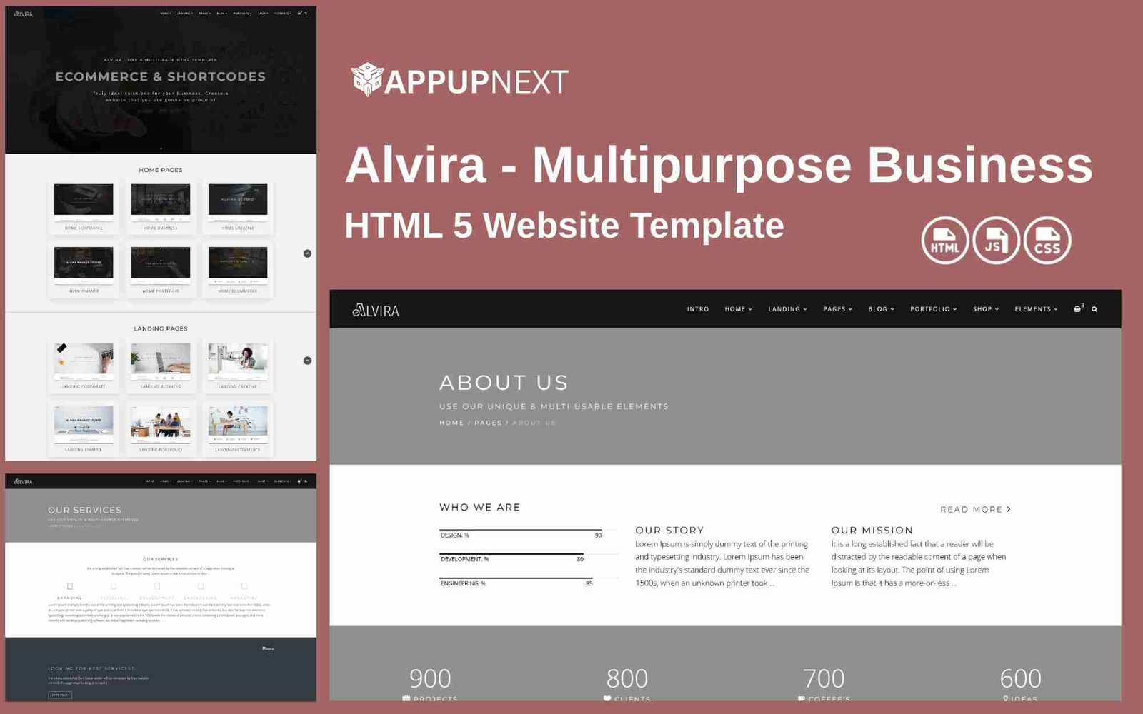Alvira - Multipurpose Business - HTML 5 Website Template