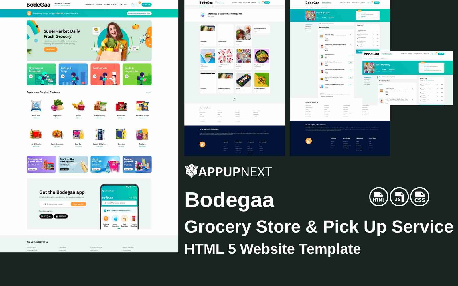 Bodegaa - Grocery Store & Pick Up Service - HTML 5 Website Template