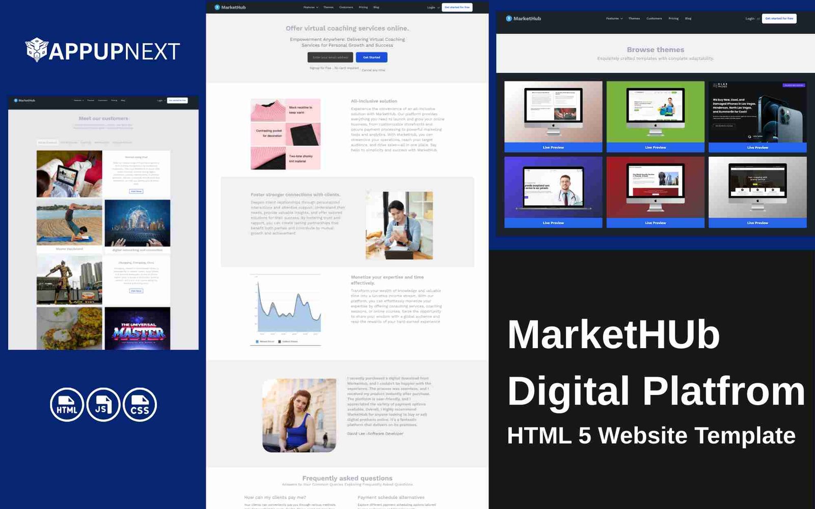 MarketHUb - Digital Platfrom - HTML 5 Website Template - v2