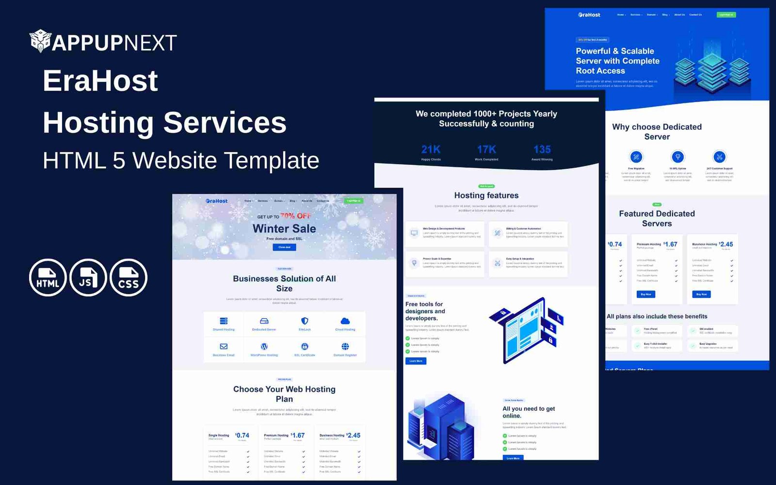 EraHost - Hosting Services - HTML 5 Website Template - v3