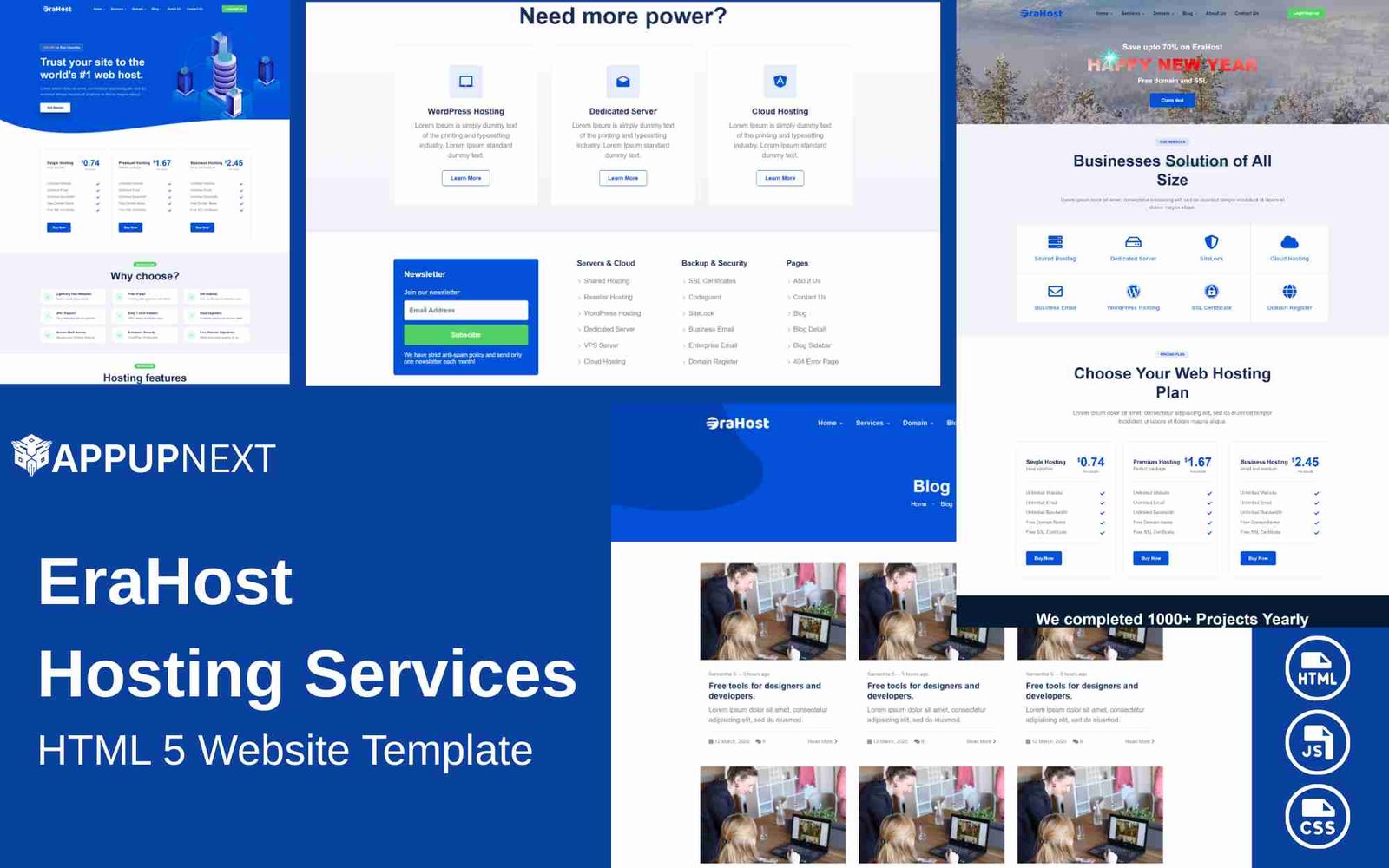 EraHost - Hosting Services - HTML 5 Website Template - v5