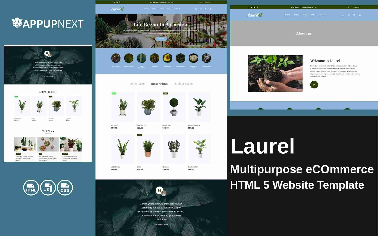 Laurel - Multipurpose eCOmmerce - HTML 5 Website Template