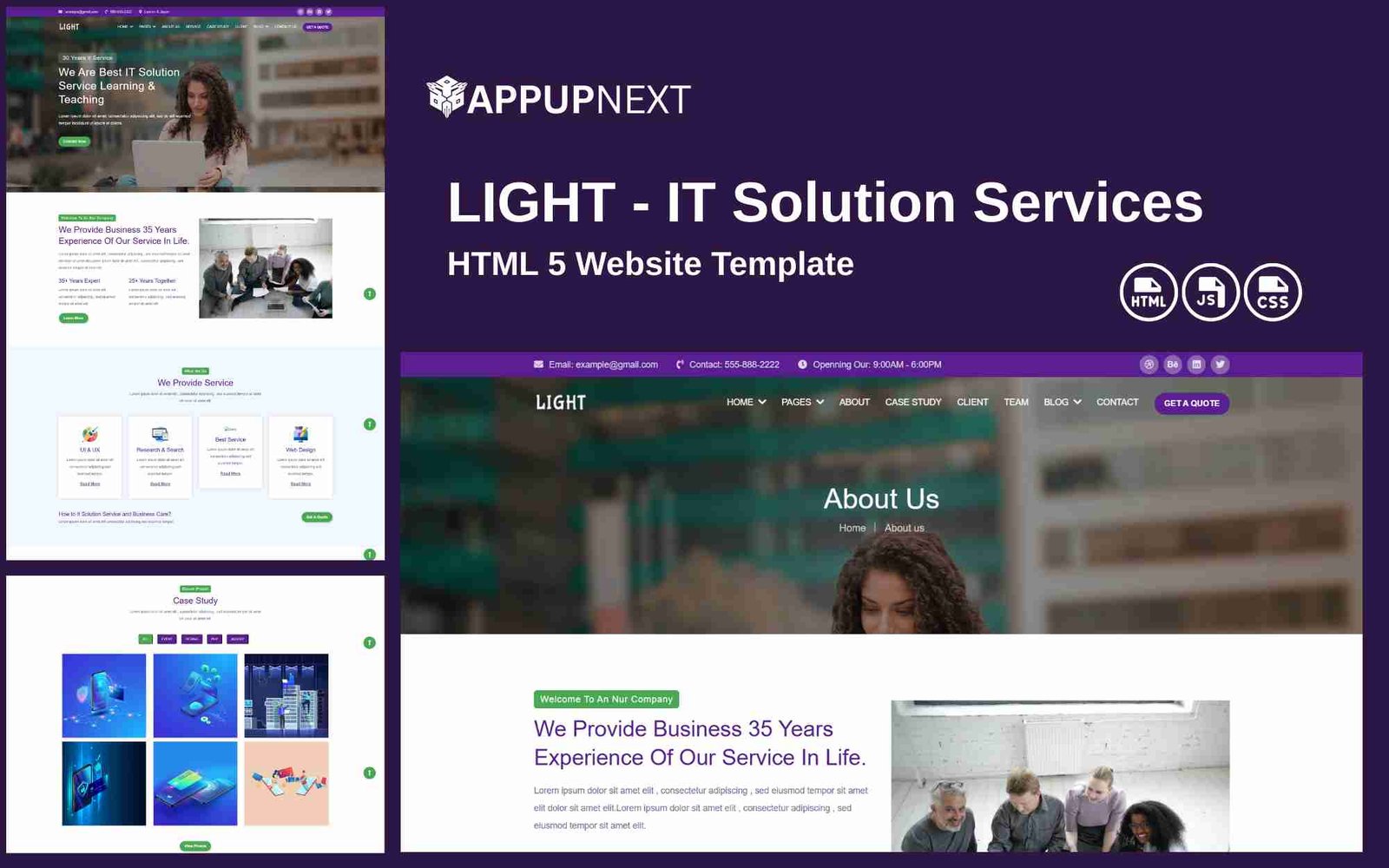 LIGHT - IT Solution Services - HTML 5 Website Template - v2