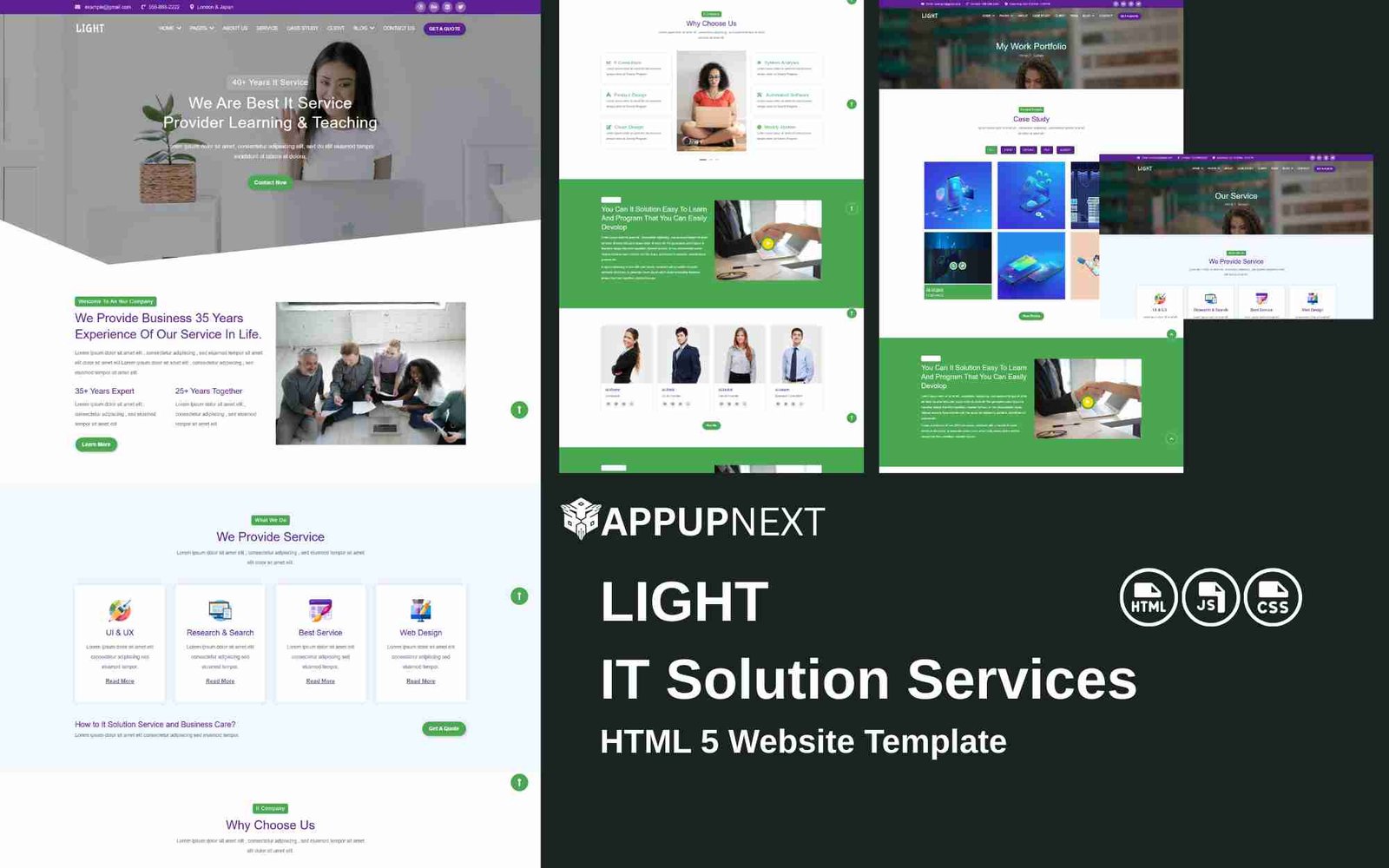 LIGHT - IT Solution Services - HTML 5 Website Template - v3