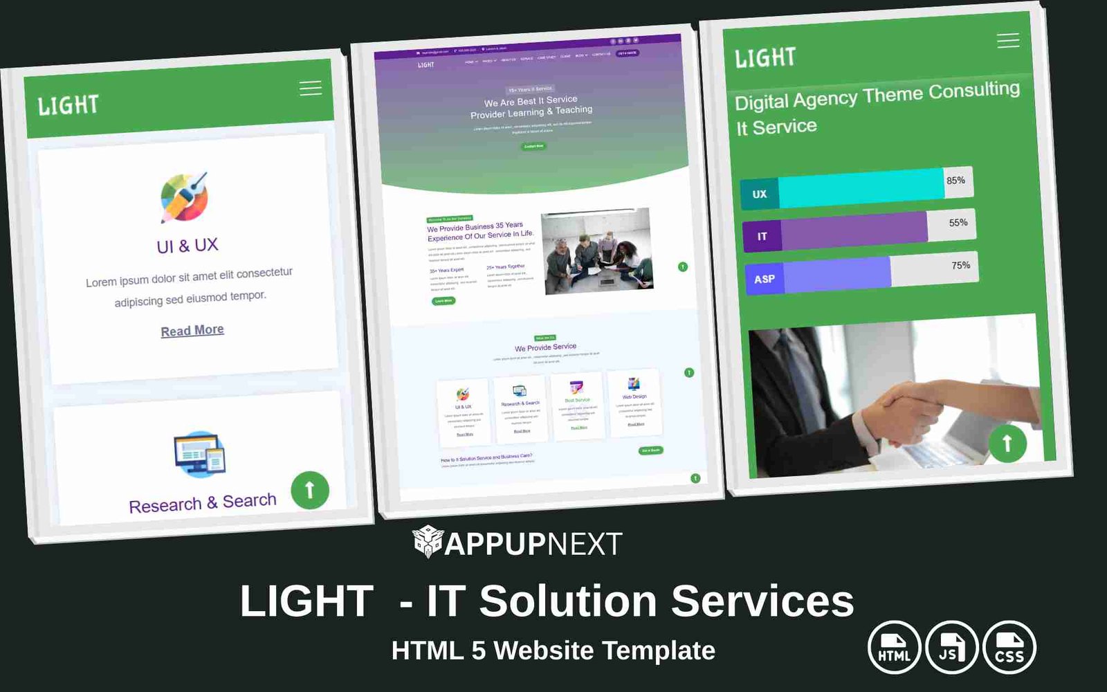 LIGHT - IT Solution Services - HTML 5 Website Template - v5