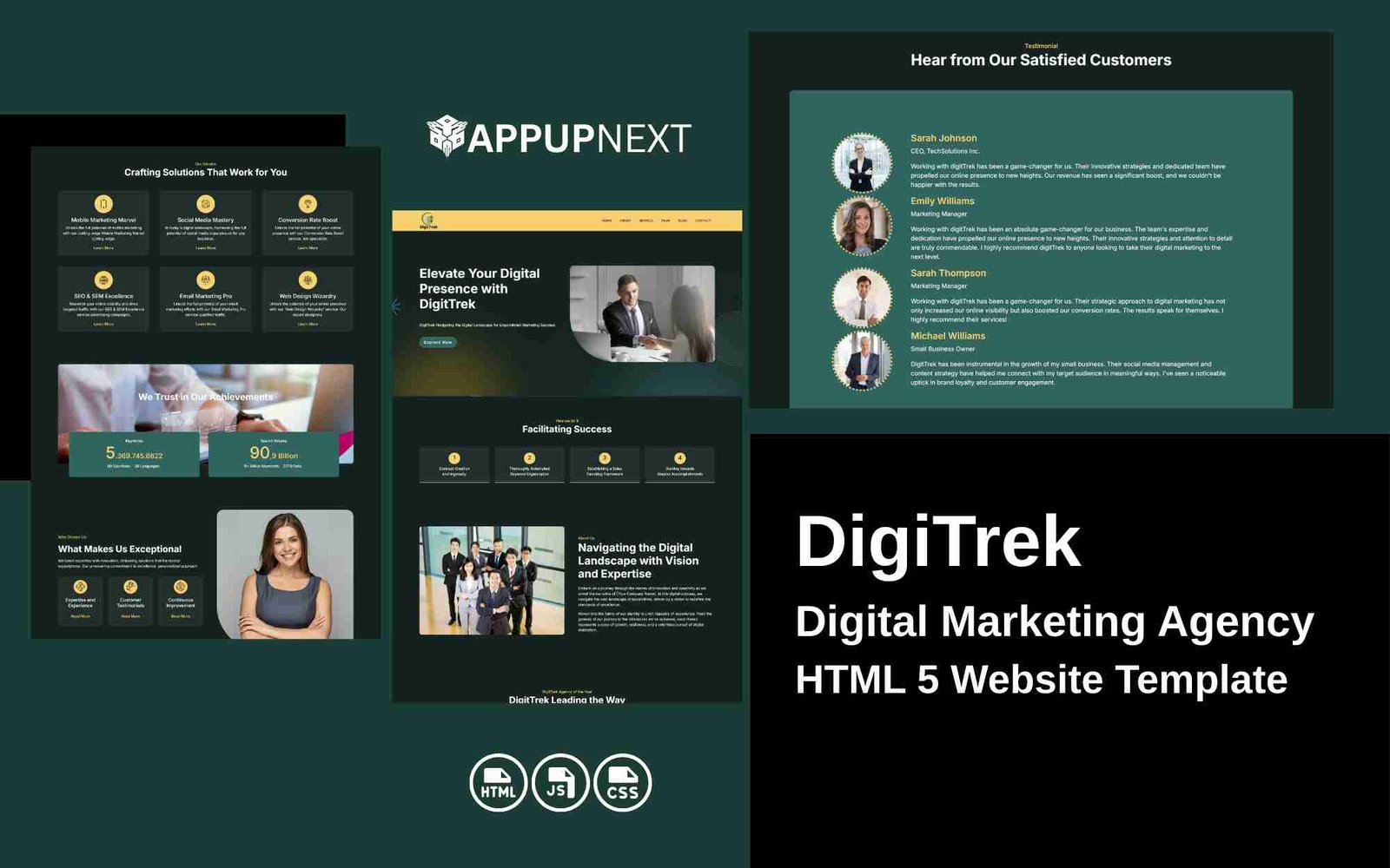 DigiTrek -  Digital Marketing Agency - HTML 5 Website Template - v2