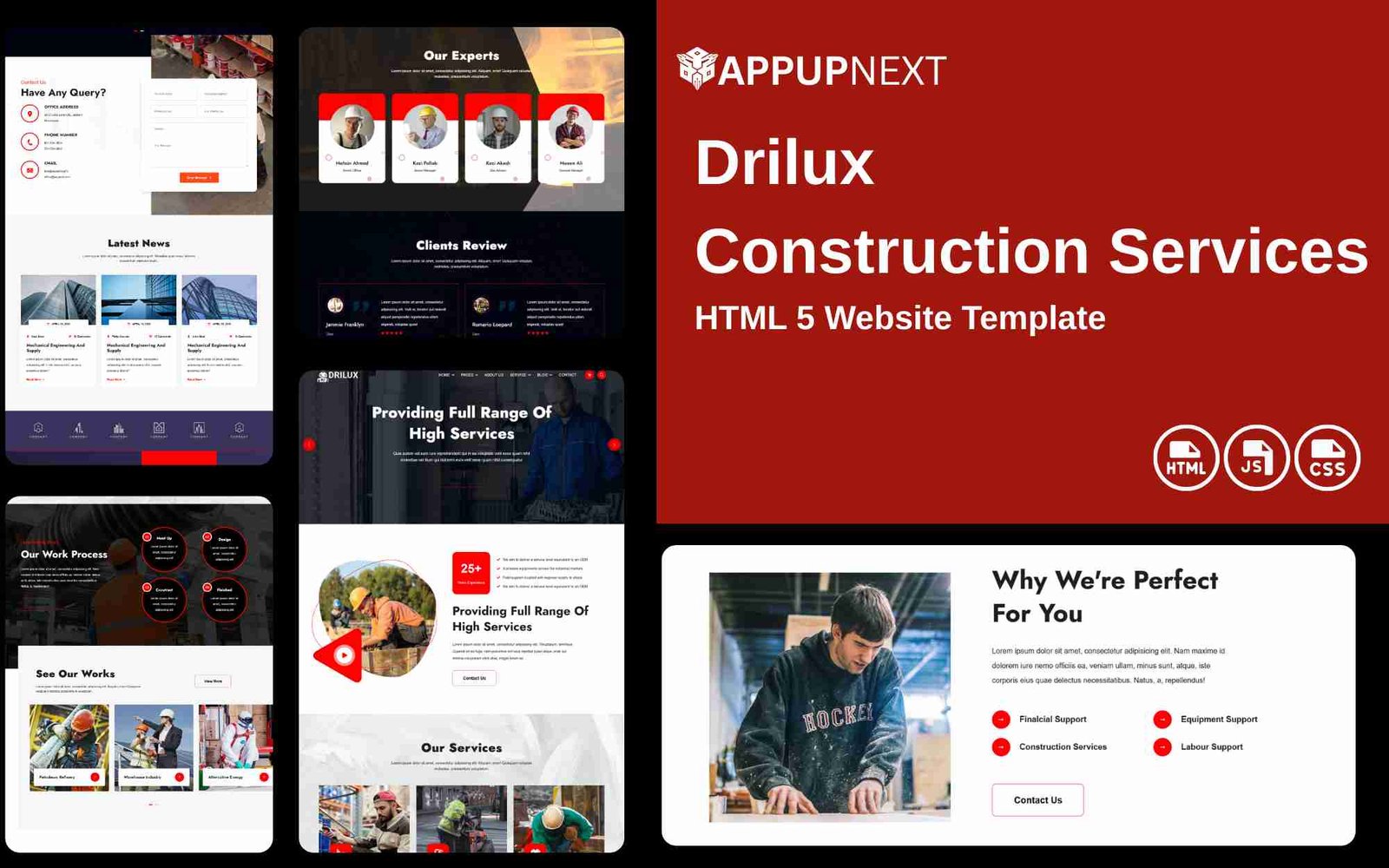 Drilux - Construction Services - HTML 5 Website Template - v1