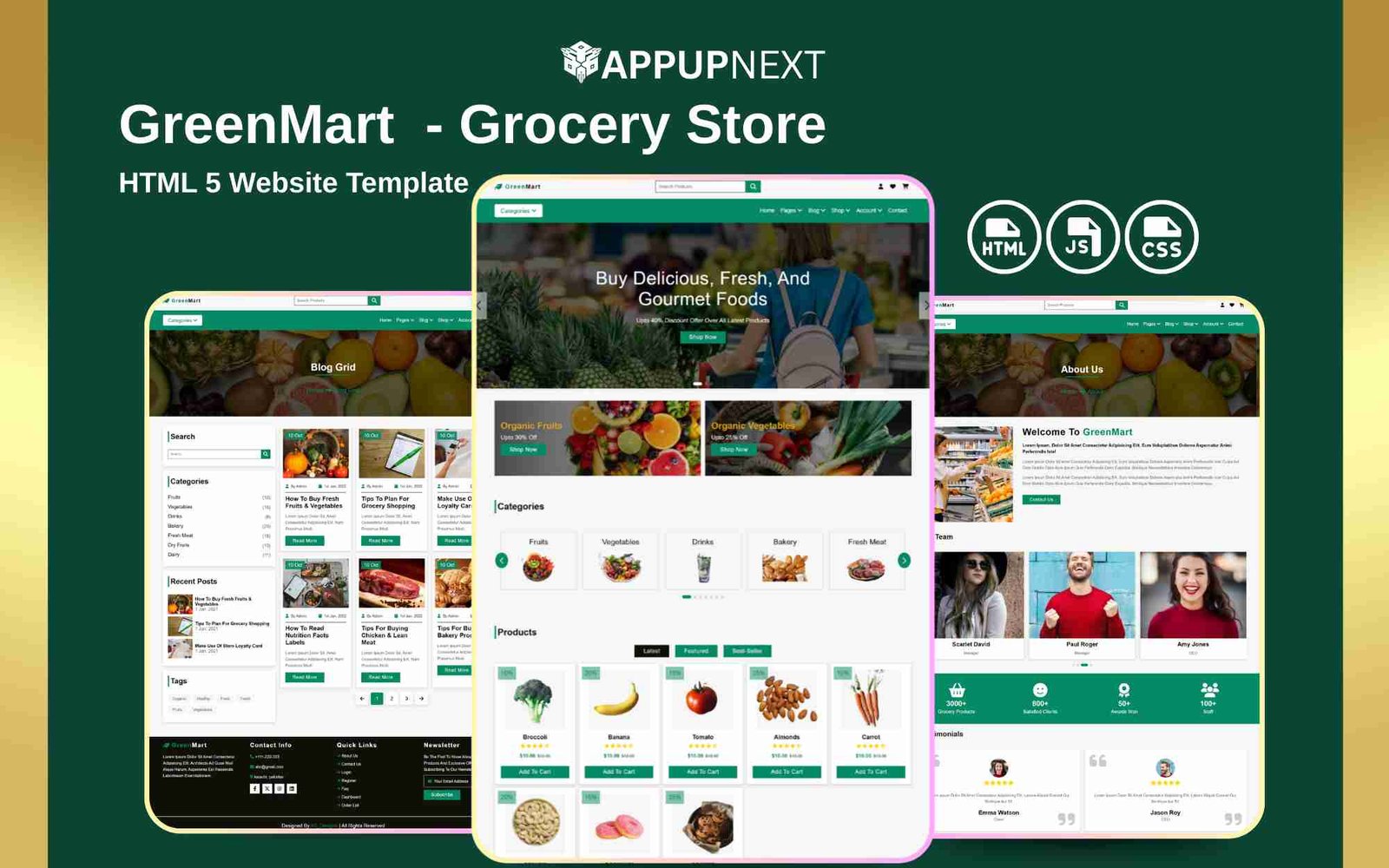 GreenMart  - Grocery Store - HTML 5 Website Template