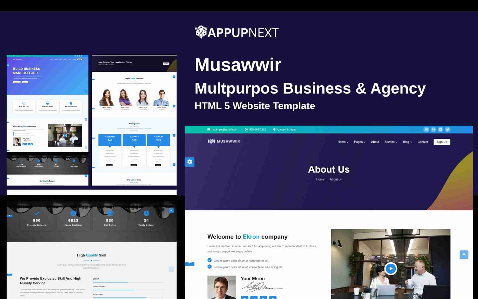 Musawwir - Multpurpos Business & Agency - HTML 5 Website Template - v6