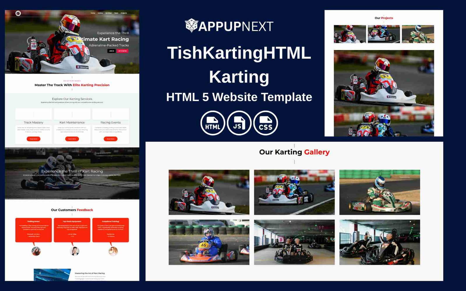 TishKartingHTML - Karting - HTML 5 Website Template