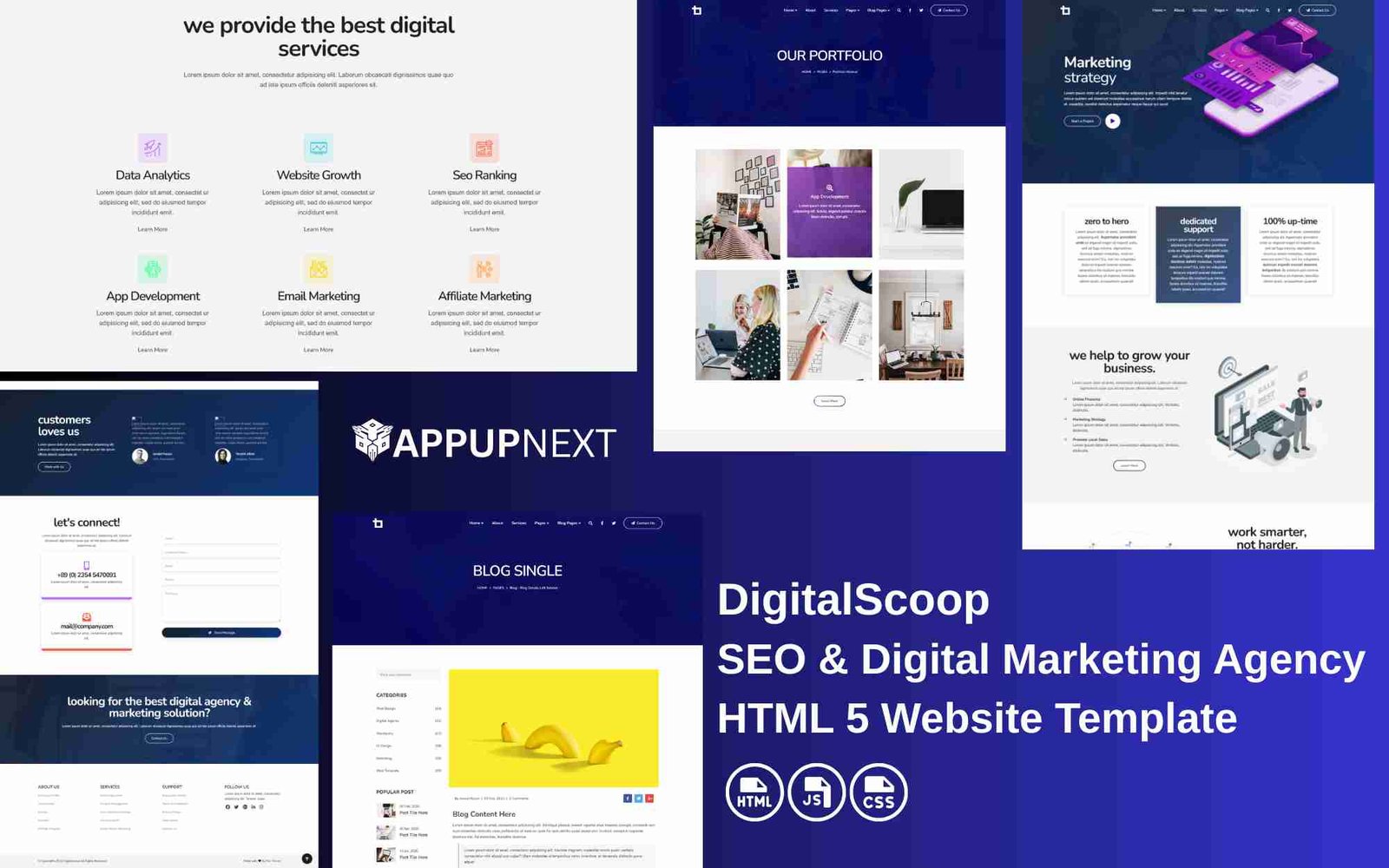 DigitalScoop - SEO & Digital Marketing Agency - HTML 5 Website Template - v3
