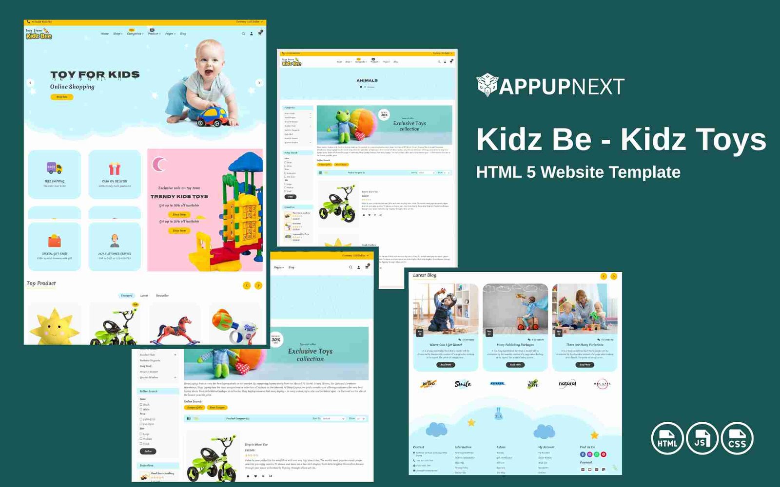 Kidz Be - Kidz Toys - HTML 5 Website Template
