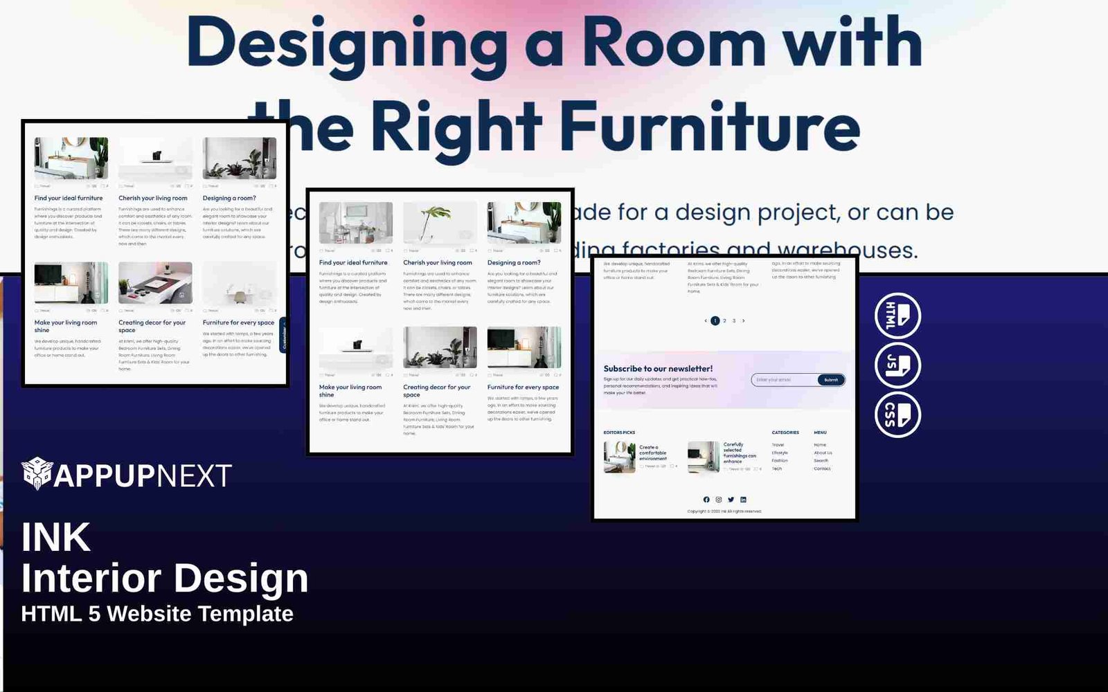 INK - Interior Design - HTML 5 Website Template - v2