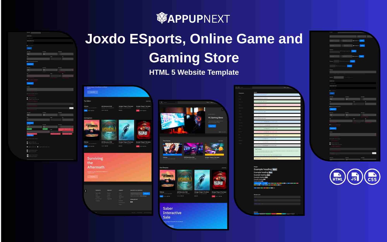 Joxdo - ESports, Online Game and Gaming Store  - HTML 5 Website Template