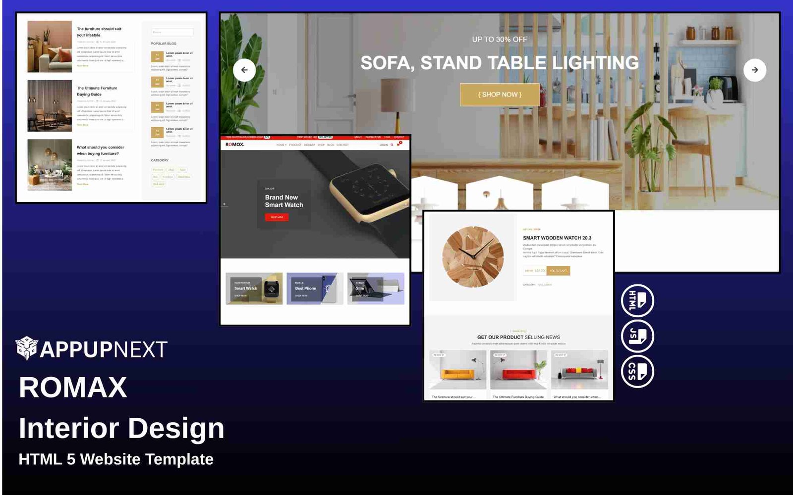 ROMAX - Interior Design - HTML 5 Website Template - v1