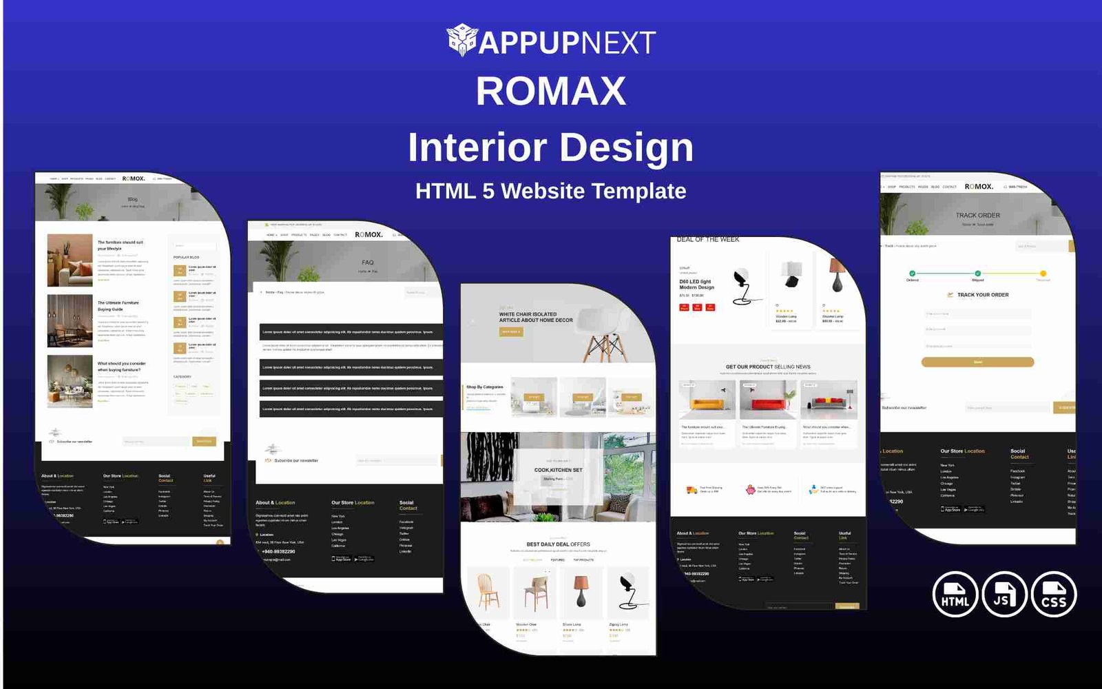 ROMAX - Interior Design - HTML 5 Website Template - v3