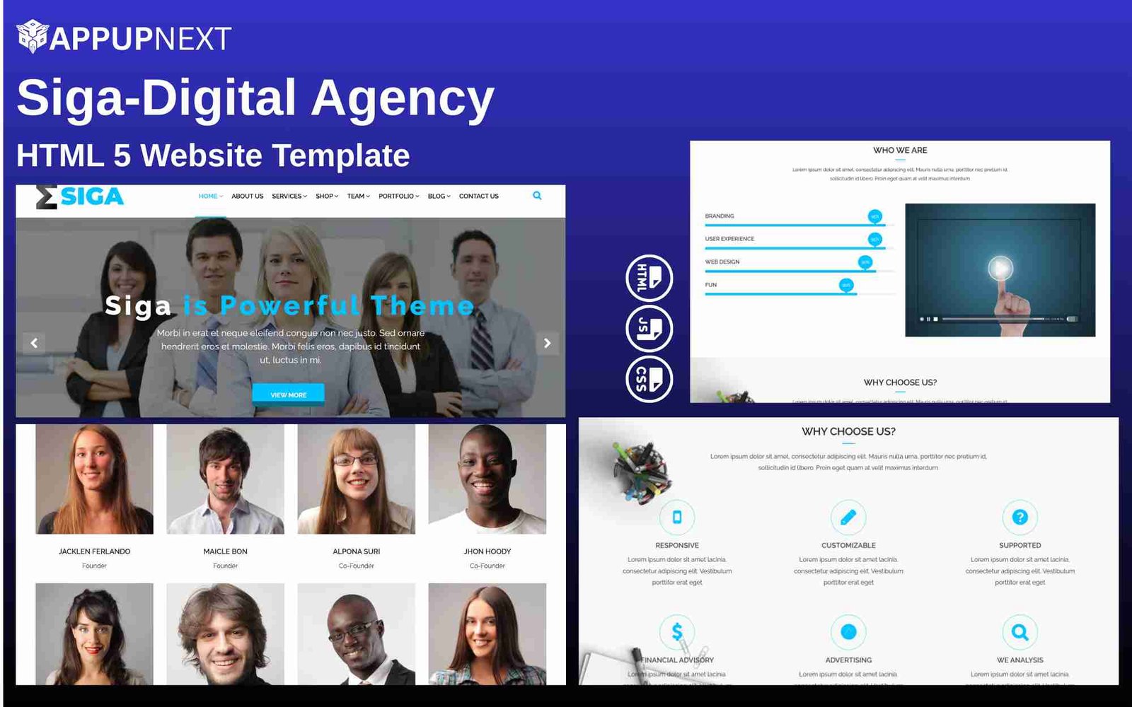 Siga  - Digital Agency - HTML 5 Website Template - v2