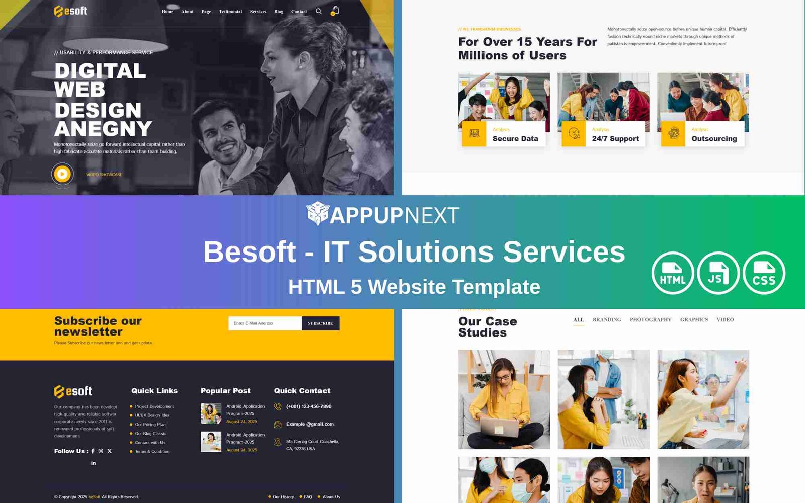 Besoft-IT Solutions Services - HTML 5 Website Template - v5
