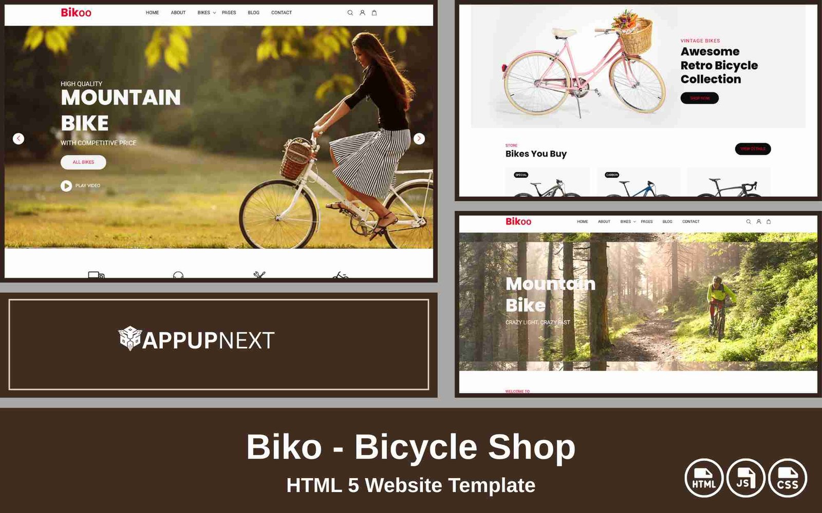 Biko - Bicycle Shop - HTML 5 Website Template