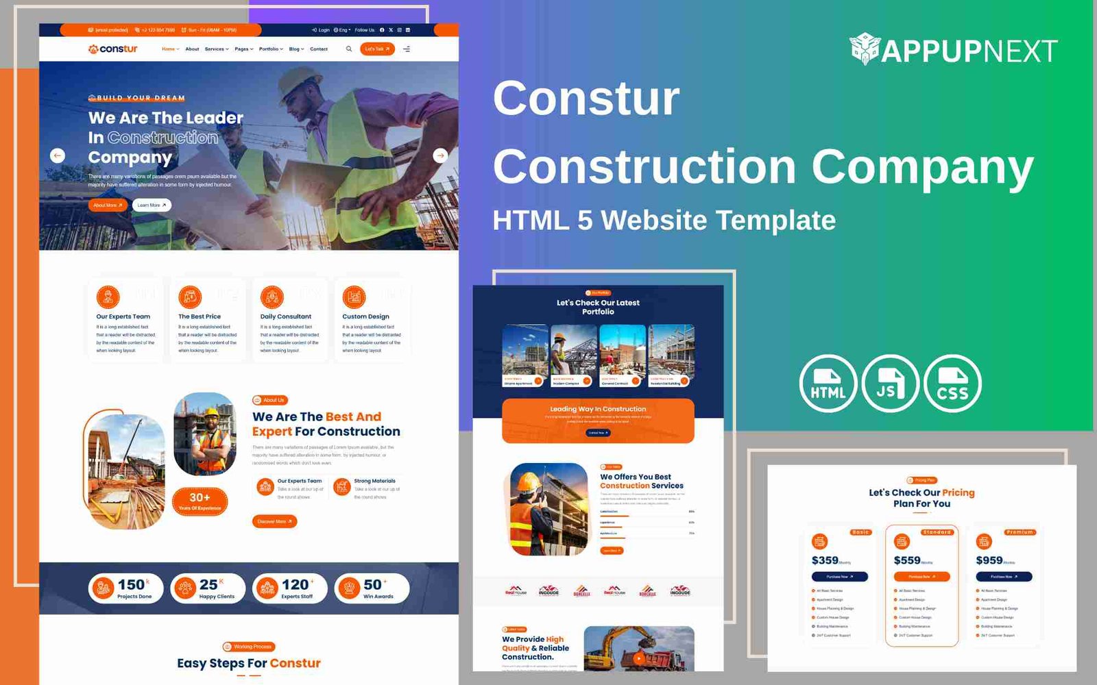 Constur - Construction Company - HTML 5 Website Template - v1