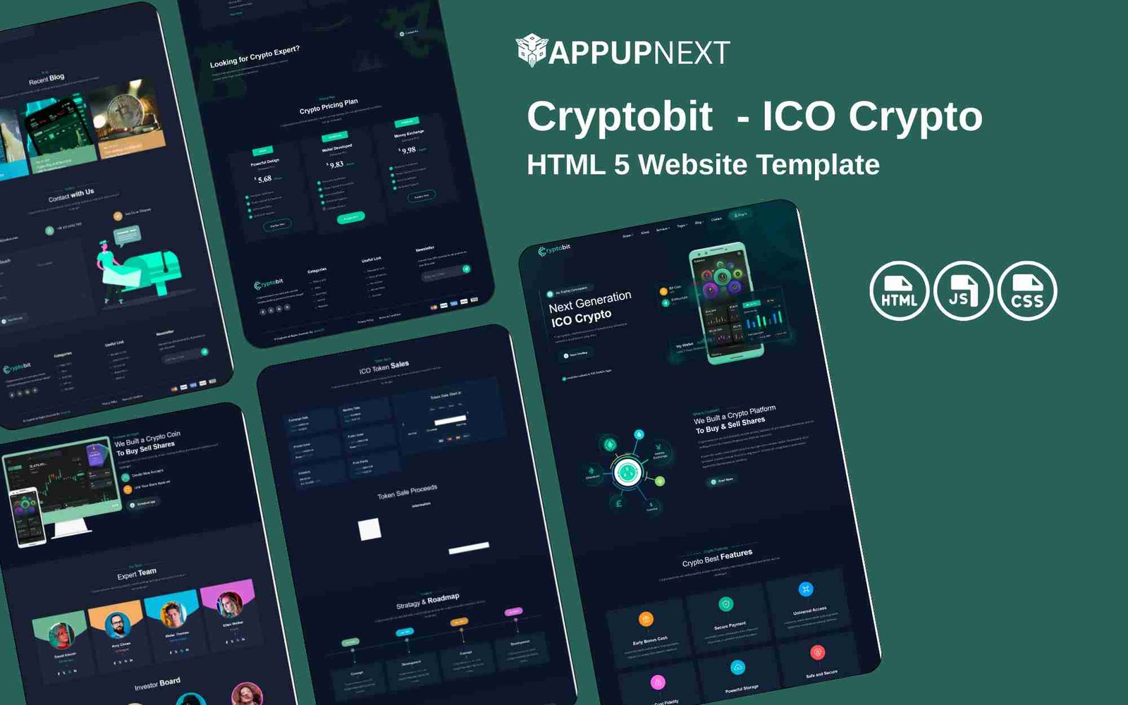 Cryptobit  - ICO Crypto - HTML 5 Website Template