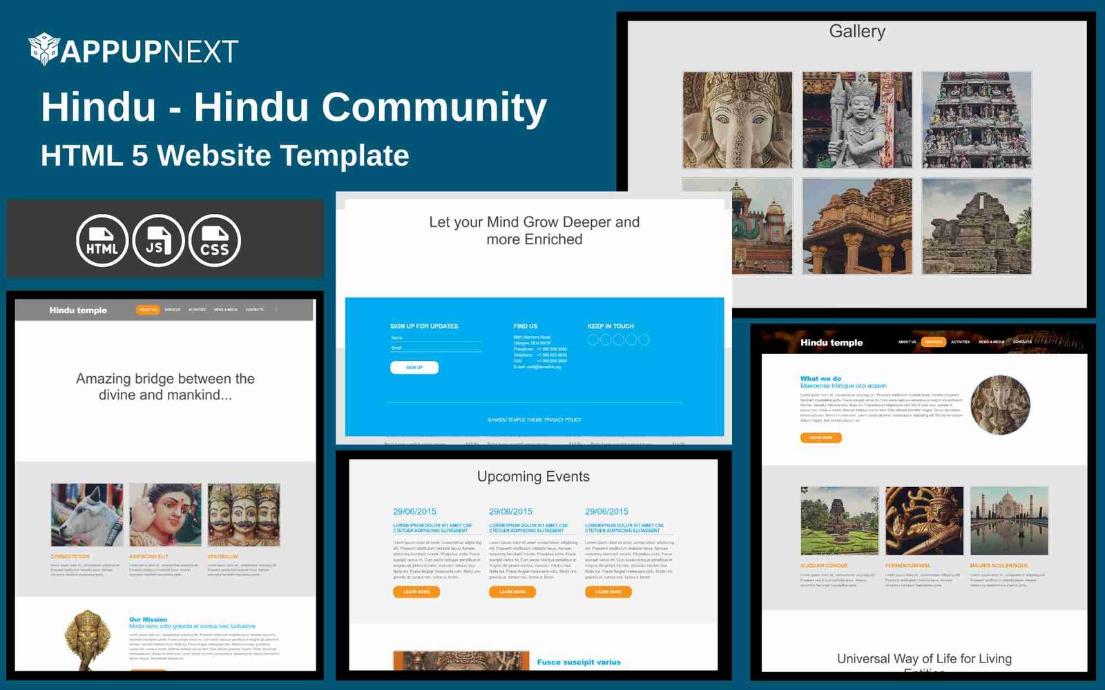Hindu - Hindu Community - HTML 5 Website Template