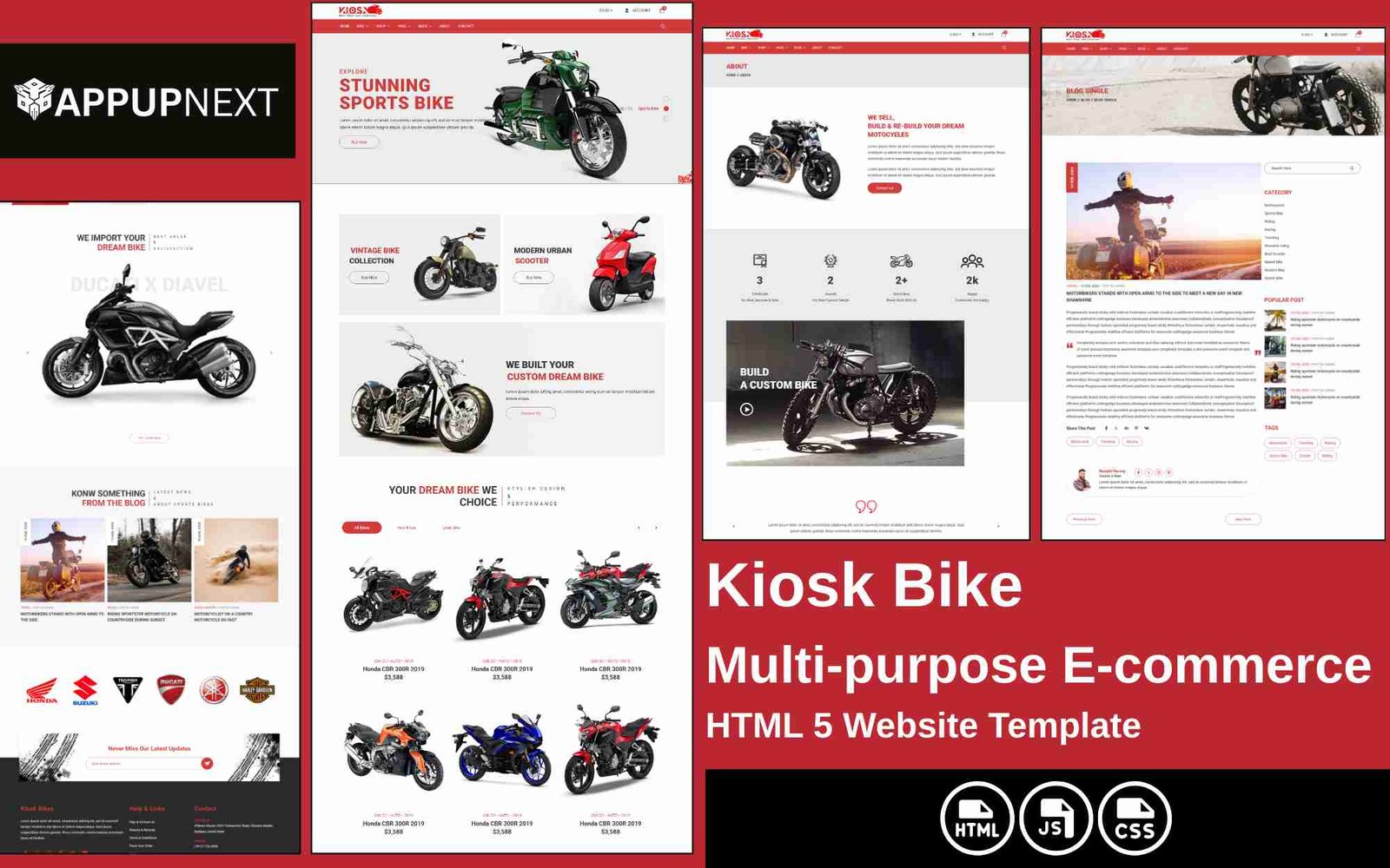 Kiosk Bike - Multi-purpose E-commerce - HTML 5 Website Template