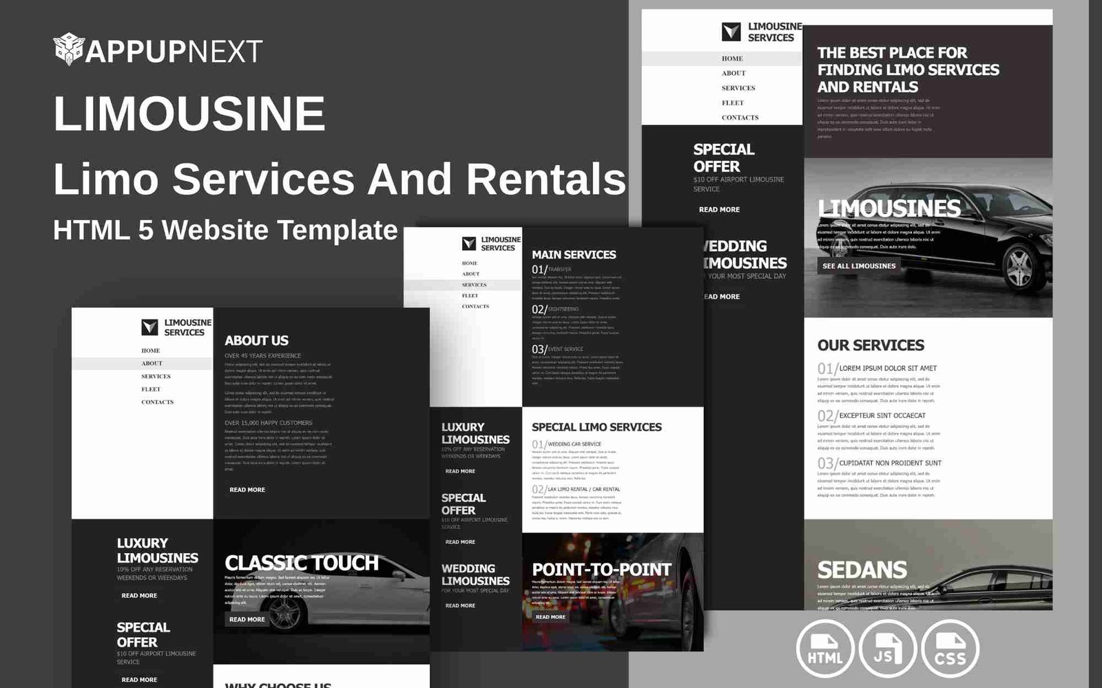 LIMOUSINE -  Limo Services And Rentals - HTML 5 Website Template
