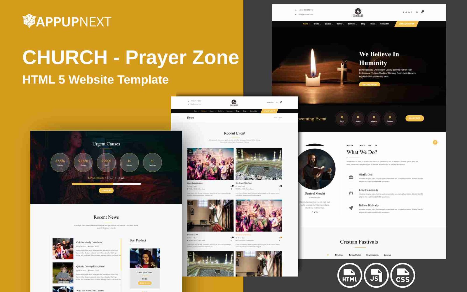 CHURCH - Prayer Zone HTML 5 Website Template - v1
