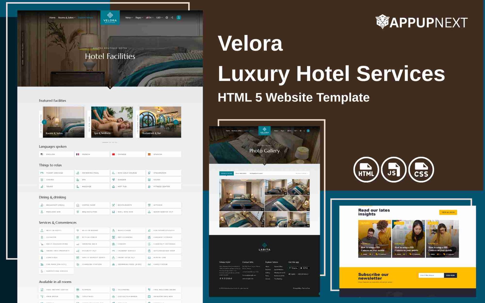 Velora - Luxury Hotel - HTML 5 Website Template  - v11