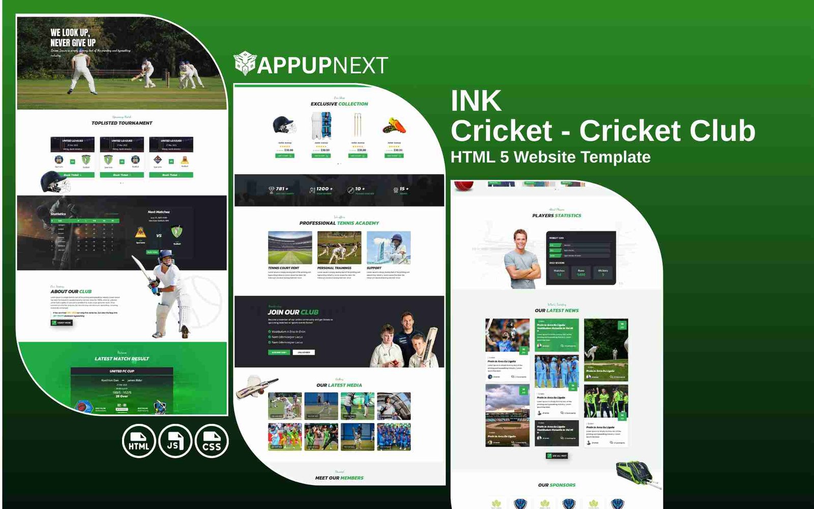 Cricket - Cricket Club - HTML 5 Website Template